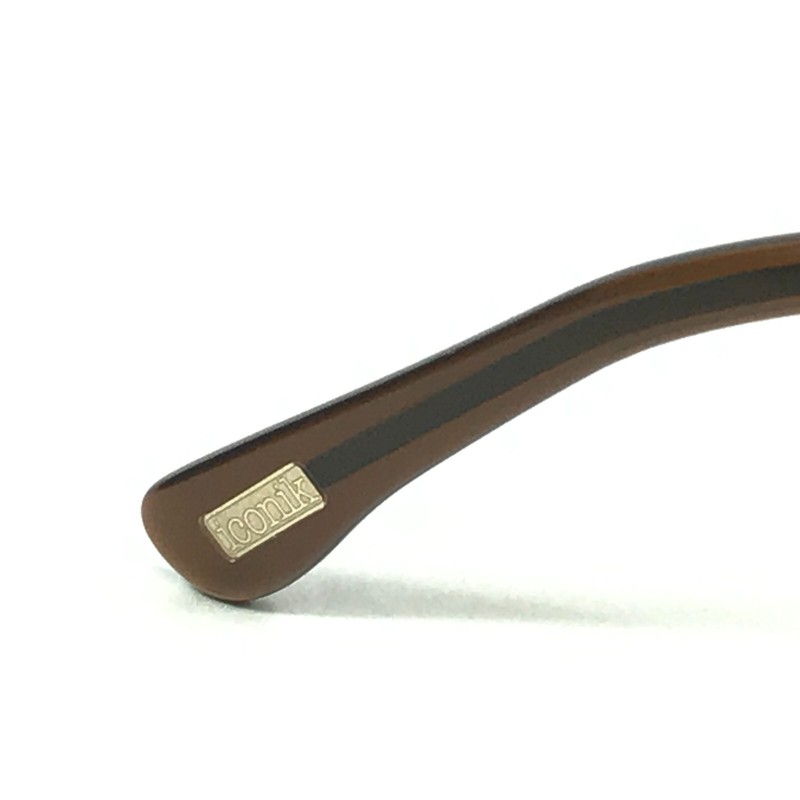 Iconik Eyeglasses Frames Caera C02 Brown Round Full Rim 51-19-140 gallery