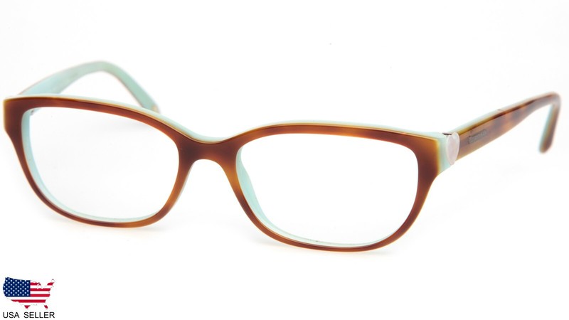 TIFFANY & Co. TF 2087-H 8164 LIGHT HAVANA BLUE EYEGLASSES 52mm (LENSES MISSING)