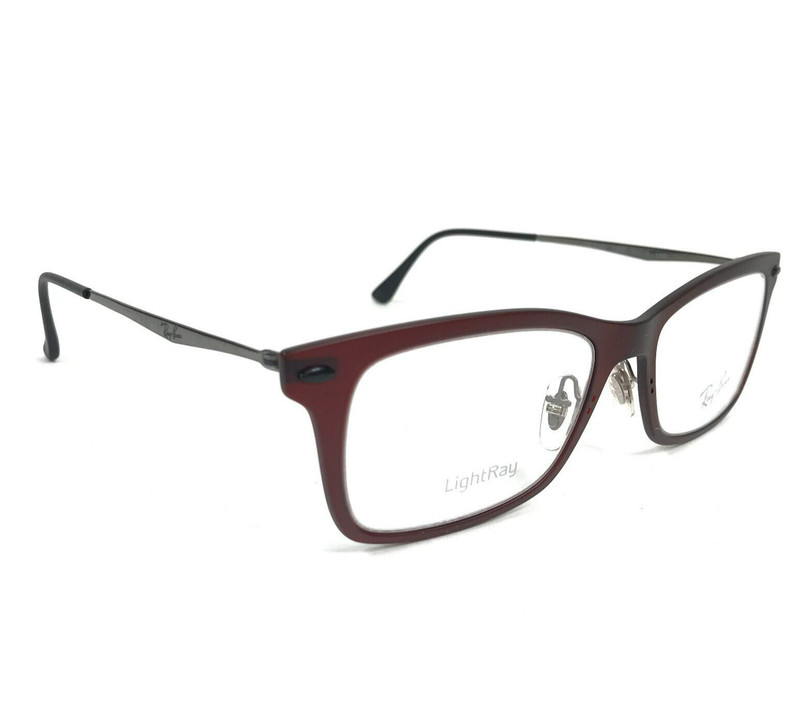 Ray-Ban Eyeglasses Frames Light Ray RB7039 5456 Red Burgundy Gray 51-18-140 gallery