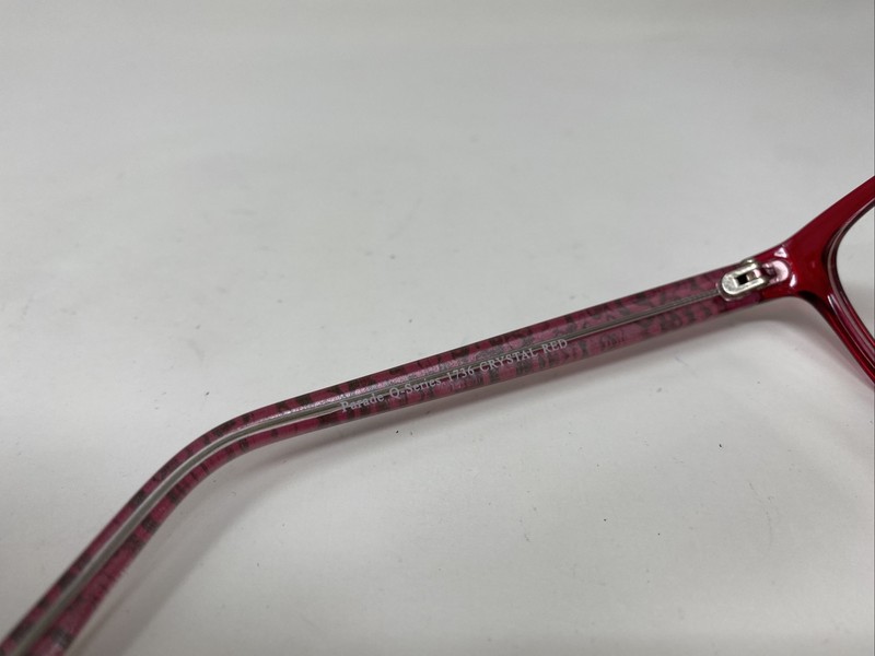 PARADE EYEWEAR Q SERIES 1736 CRYSTAL RED 54/16/135 EYEGLASSES FRAME V548 gallery