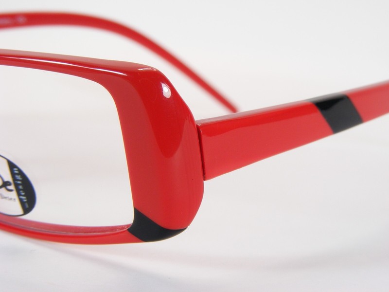 BoDe Design 1044 73 Red /Black UNIQUE RARE EYEGLASSES FRAME 52-13-139mm Germany gallery
