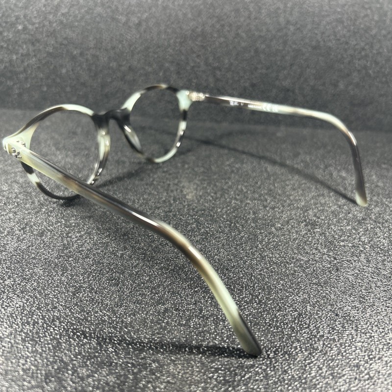 NEW Ray Ban Eyeglasses RB5430 8356 Bernard Gray Green Striped 49-21-145 Round gallery