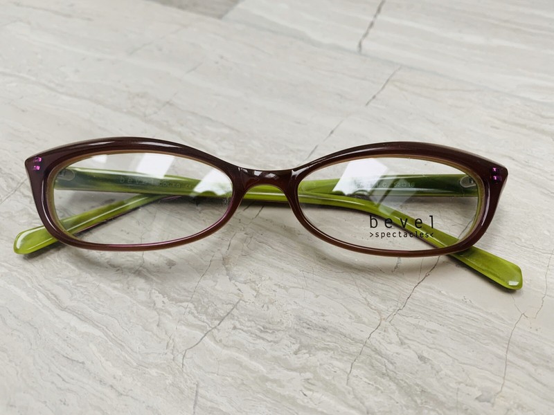Bevel Check Specs Sea Green Pink Japan Eyeglass Spectacles Frames SALT NEW $375