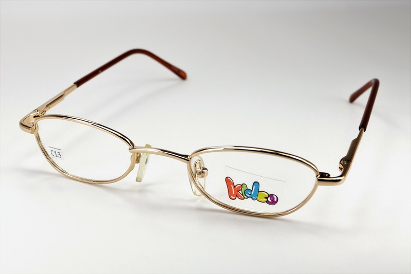 KIDCO Minnow in Gold / Red 41-18-125 Youth Eyeglass Frames Flex Hinges C13 gallery