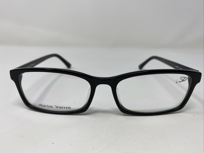 Marion Warren MW3701 C1 53-16-135 Black Plastic Full Rim Eyeglasses Frame DE73
