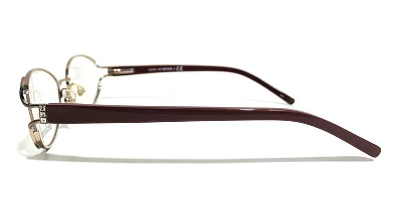 BELLISSIMA BL633 BRONZE BROWN OVAL WOMEN'S AUTHENTIC EYEGLASSES RX 52-16-135 MM gallery
