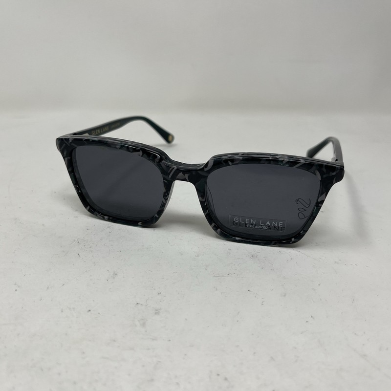 GLEN LANE EYEWEAR LANCASTER SGE 51-18-135 GRAY GREEN W/ POLARIZED SUN CLIP JW42
