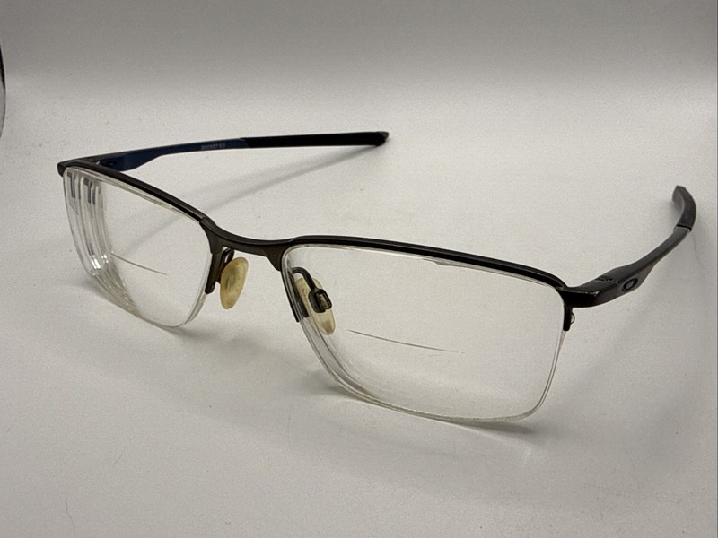 Oakley Socket 5.5 OX3218-0654 Satin Pewter 54-18-136 Eyeglasses Frames W/Case