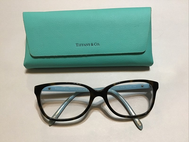 Tiffany And Company Eyeglass Frames And Case Made In Italy TF2097 Preowned