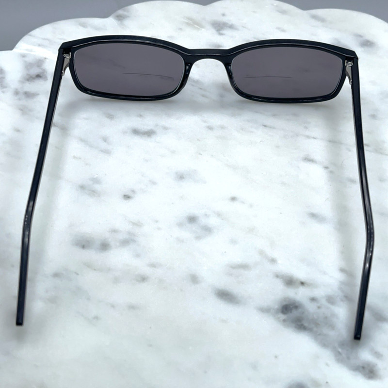 Rochester Solid Black Rectangle Full Rim Eyeglasses Frames Only 150mm gallery