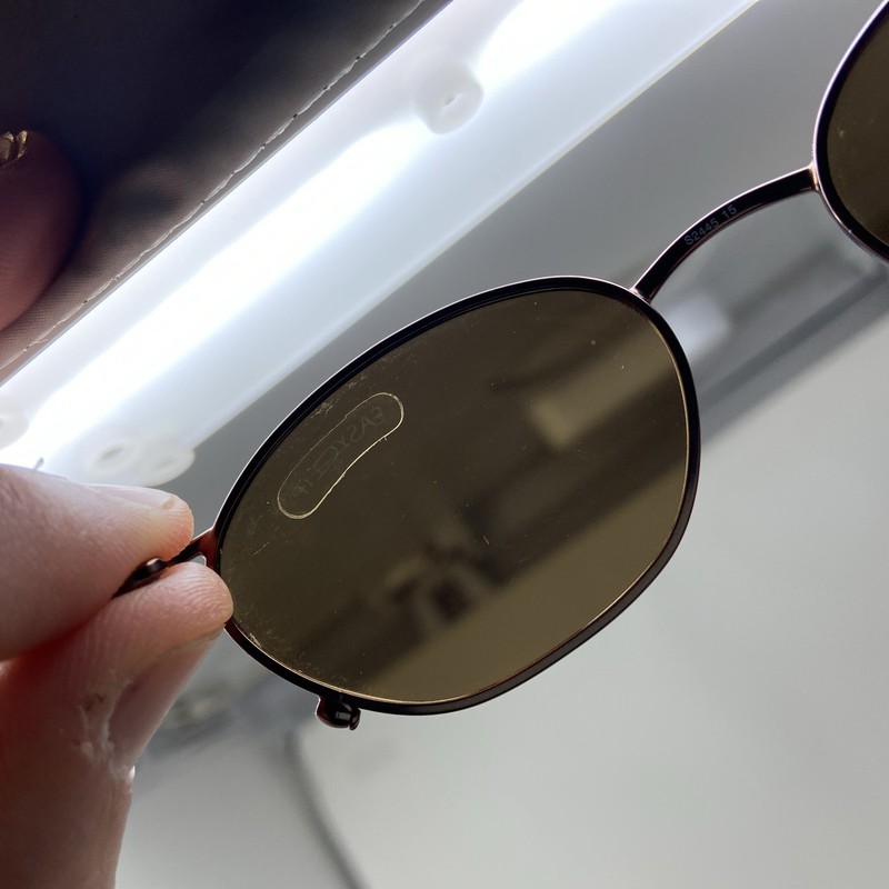 EASYCLIP S2445 48-19-135 15 Brown W/ Polarized Sun Clip Eyeglasses 241T gallery