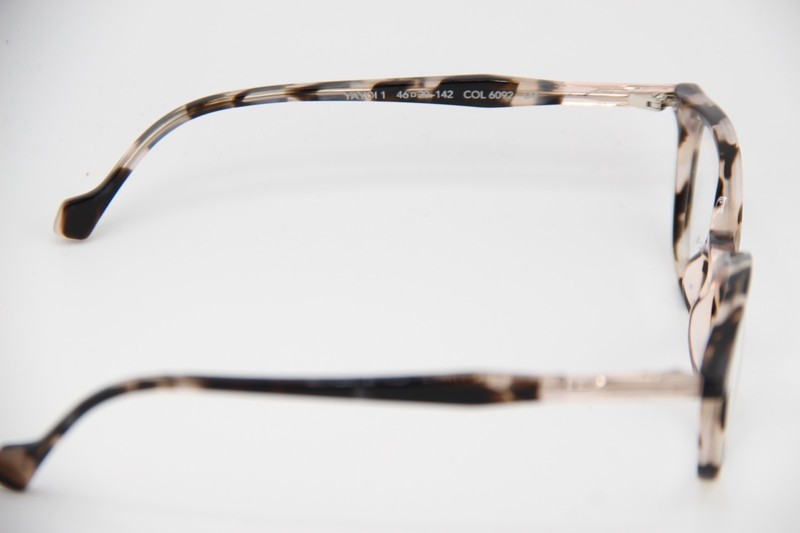 NEW FACE A FACE PARIS YAYOI 1 COL 6092 TORTOISE AUTHENTIC FRAME EYEGLASSES 46-20 gallery