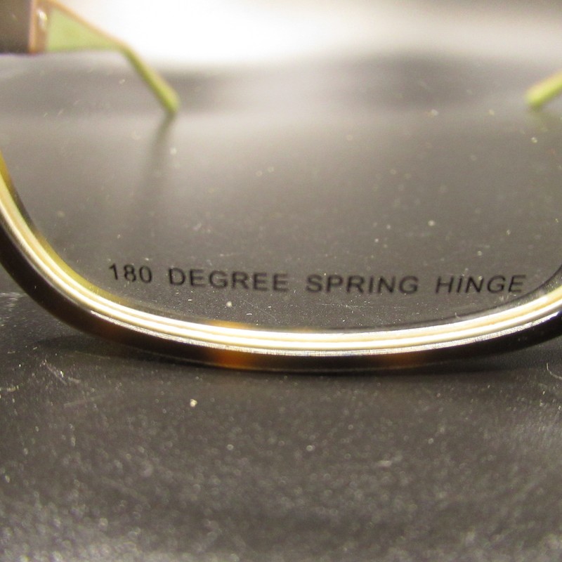 New Balance NB 106-1 Tortoiseshell Green 180 Degree Spring Hinge Eyeglass Frames gallery