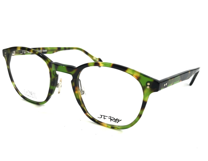 J.F. Rey Eyeglasses Frames JF1424 4090 Demi Green Tortoise Square 48-23-149 gallery