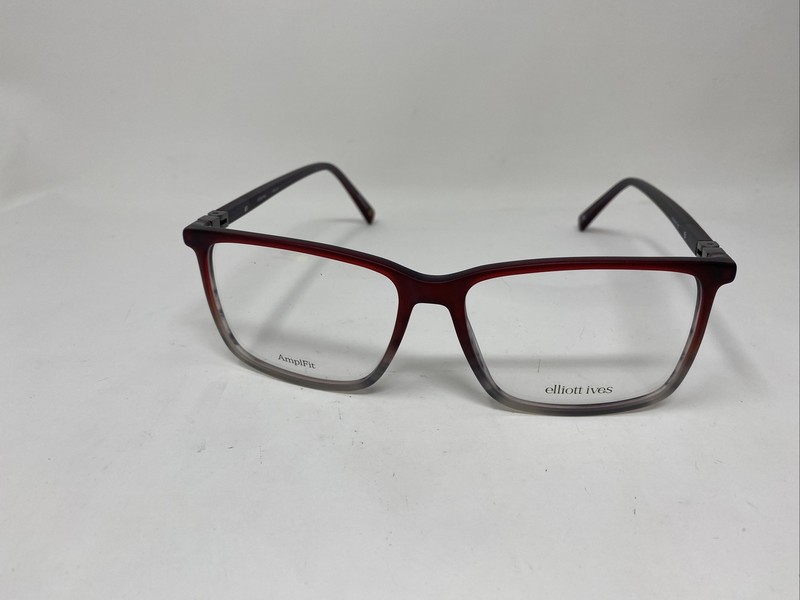 ELLIOTT IVES EYEWEAR BANYAN 61/16/150 BC BURGUNDY GRAY AMPLFIT FLEX HINGE !H39