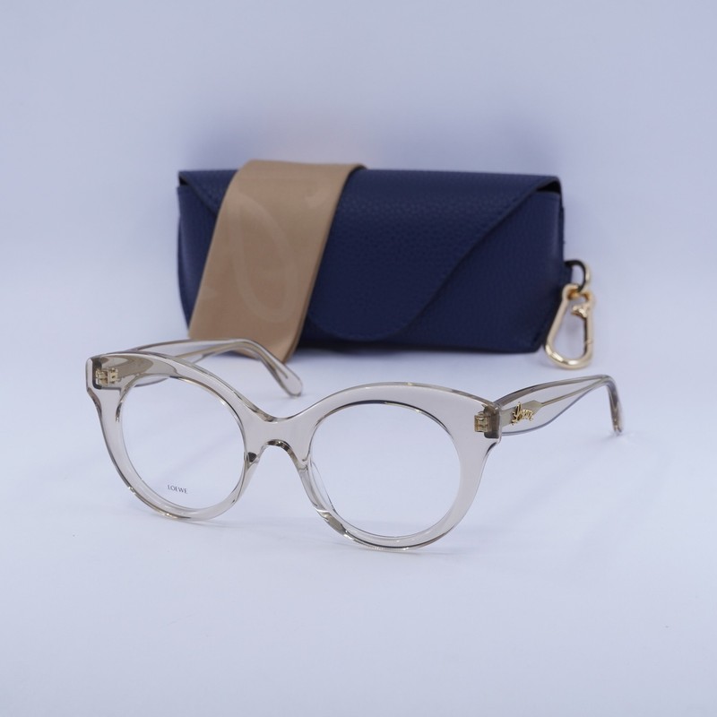 Loewe LW50074I 057 Transparent Brown 50mm Eyeglasses New Authentic