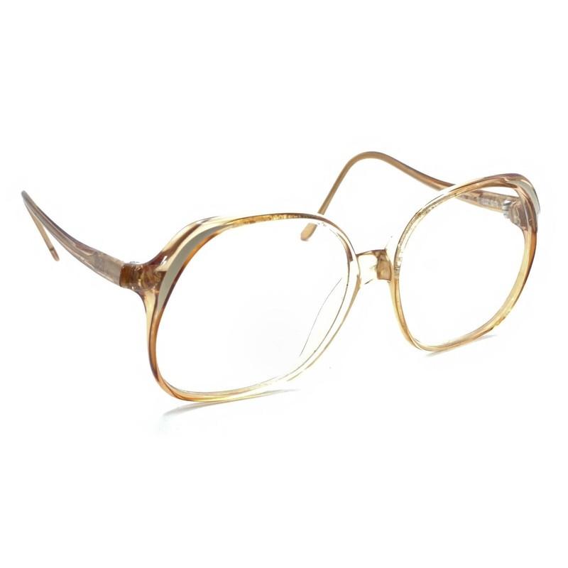 Elizabeth Arden NEW Vintage Shuron Orange Square Eyeglasses Frames 55-14 140