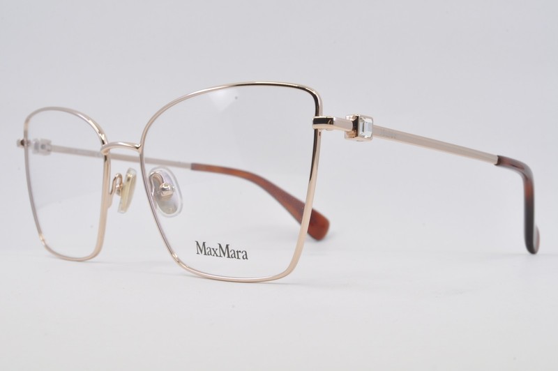 Max Mara Eyeglasses MM5048 028 Rose Gold, Size 55-16-140