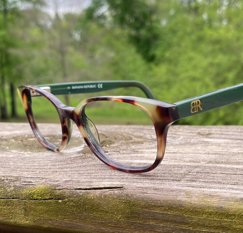 Banana Republic Coleen glasses frames green tortoise shell 49[]17 135