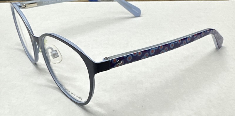 NEW Girls KATE SPADE CARPI 0PJP BLUE 46-15-125 Stainless Steel Eyeglasses Frames gallery