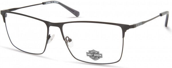 Harley Davidson HD9018 002 Matte Black Metal Optical Eyeglasses Frame 60-16-150