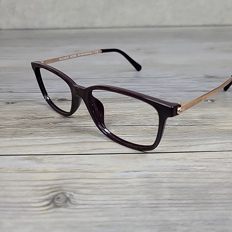 Michael Kors MK4060U Telluride Eyeglass Frames 3344 Dark Purple Gold 52-15-140