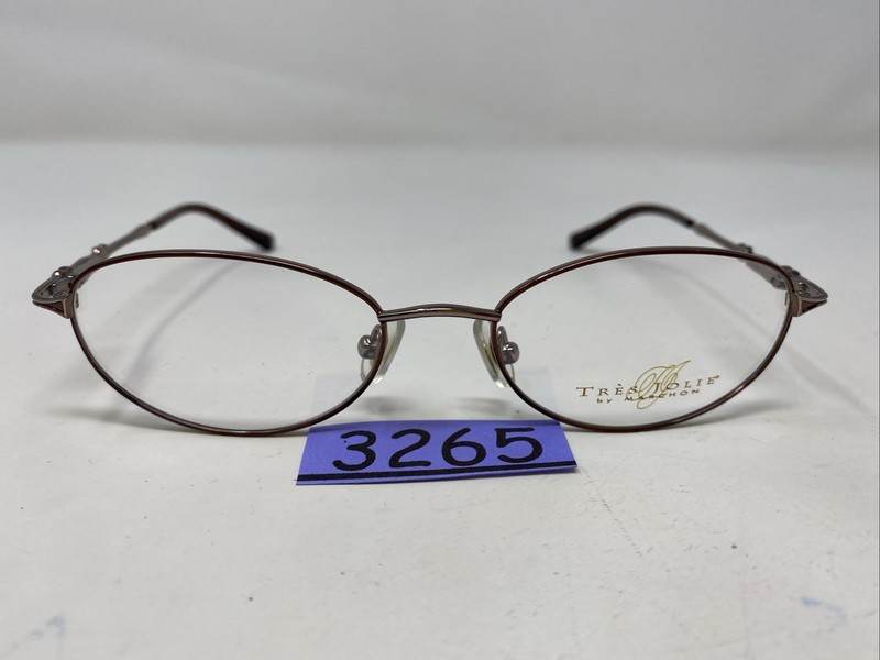 Marchon Tres Jolie 127 ROSE BORDEAUX 51-17-130 Full Rim Eyeglasses Frame 3265 gallery