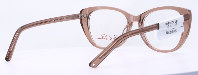 Marilyn Monroe MMO188 290 Crystal Nude Cat Eye Womens Eyeglasses 52-17-140 gallery