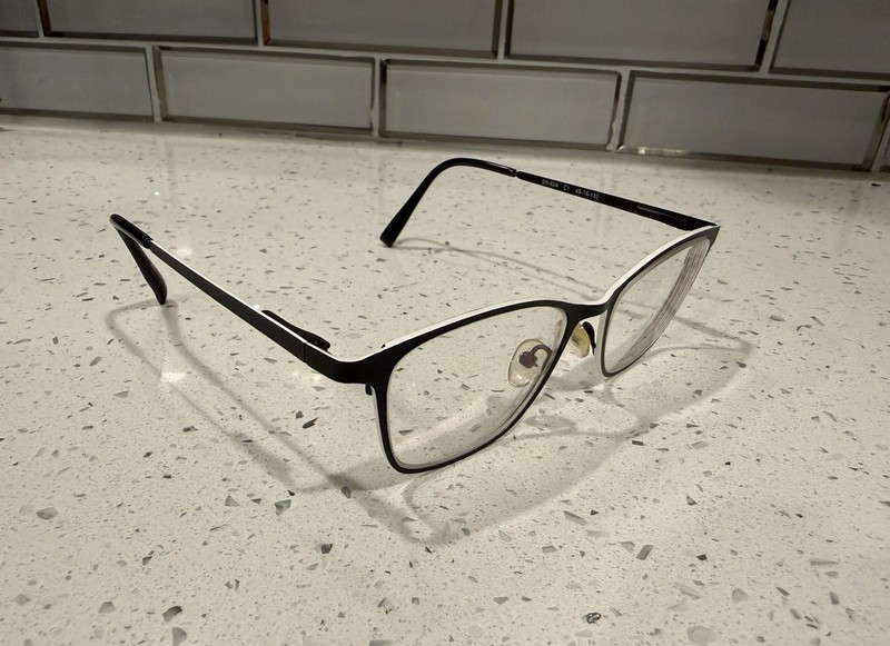Scott Harris SH-624 Black and White Cat Eye Eyeglasses Frames 132 mm