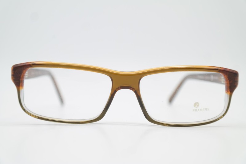 Framers Clint 103 Brown Oval Eyeglasses Frame New