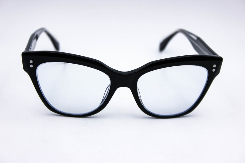 Glam Eyewear Glam-21201 Black C1 Cat Eye Eyeglasses Frames 52-17-145