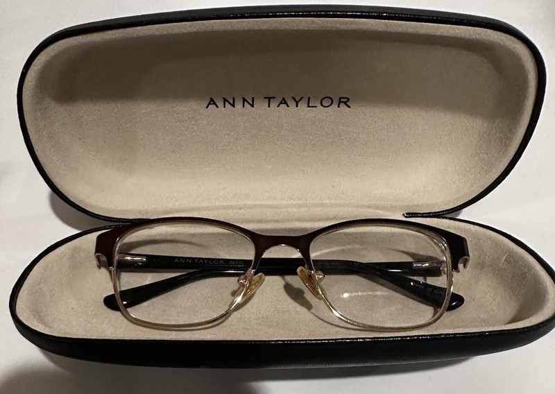 ANN TAYLOR PETITE ATP706 C01 BLACK AUTHENTIC FRAMES EYEGLASSES 48-16-125 W CASE