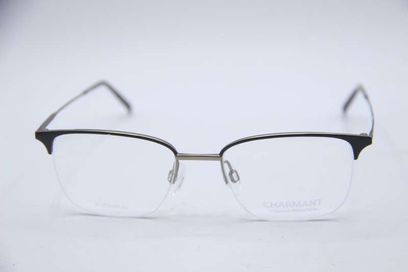 NEW CHARMANT TITANIUM PERFECTION CH29116 GR GRAY AUTHENTIC EYEGLASSES 51-18 gallery