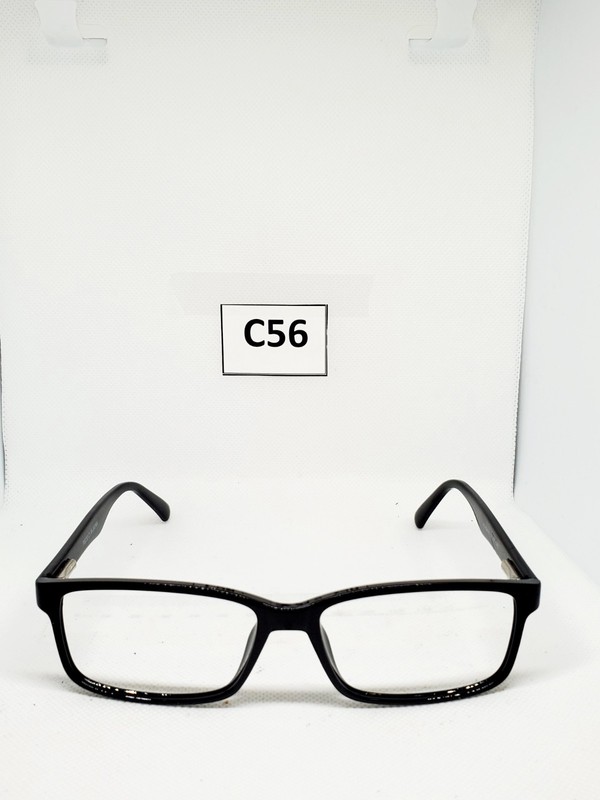EYEGLASSES plastic full rim black academic 56-17 145 p8038 c1 gallery