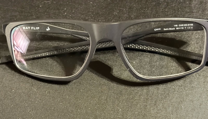 NEW OAKLEY OX8183-0156 BAT FLIP SATIN BLACK AUTHENTIC EYEGLASSES 56-18 Frame