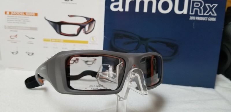 Armourx 6006 Safety Frame Color Grey with Demo Lenses (NEW) Ready for Rx gallery