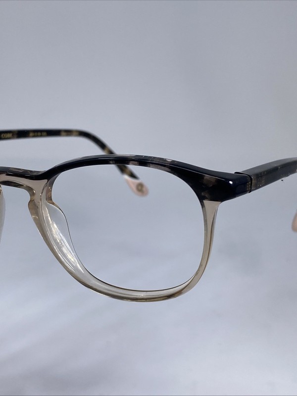 ETNIA BARCELONA “BRUGGE” Spain Beige Black Eyeglasses Frame 49-19-135 gallery