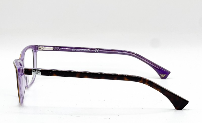 NEW EMPORIO ARMANI EA 3052 5353 HAVANA LILAC LINE VIOLET EYEGLASSES 54-16 gallery