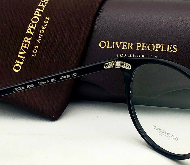 Brand New OLIVER PEOPLES Eyeglasses RILEY R BK OV 5004 1005 49-20 Black Frames gallery