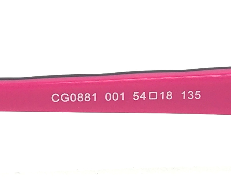 Covergirl Eyeglasses Frames CG0881 001 Black Pink Rectangle Wire Rim 54-18-135 gallery