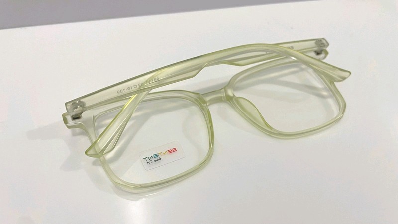 SENTIENT-Acrylic sheet mate green Eyeglasses optical frame for unisex adults gallery