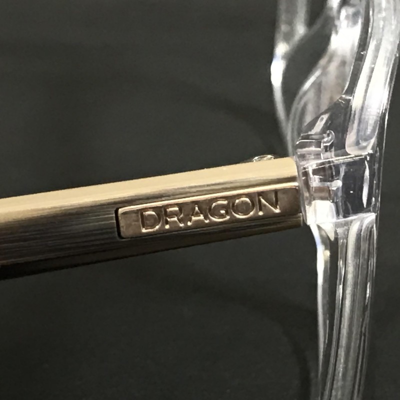 Dragon Eyeglasses Frames DR2026 971 Clear Beige Square Full Rim 53-19-145 gallery