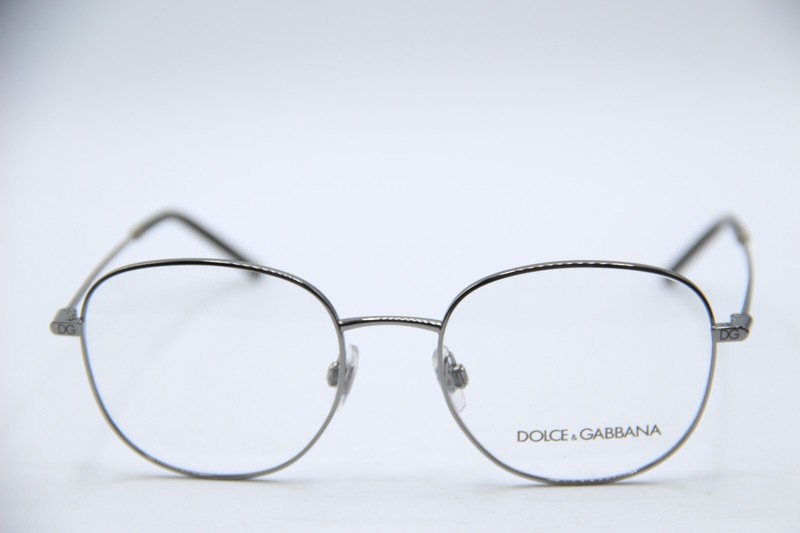 NEW DOLCE & GABBANA DG 1332 04 GUNMETAL BLACK AUTHENTIC FRAMES EYEGLASSES 52-19 gallery