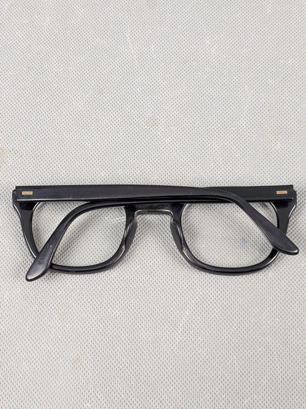Vintage Bausch & Lomb 4 1/2 - 5 3/4 USS Eyeglasses Frame USA Men Military Issued gallery