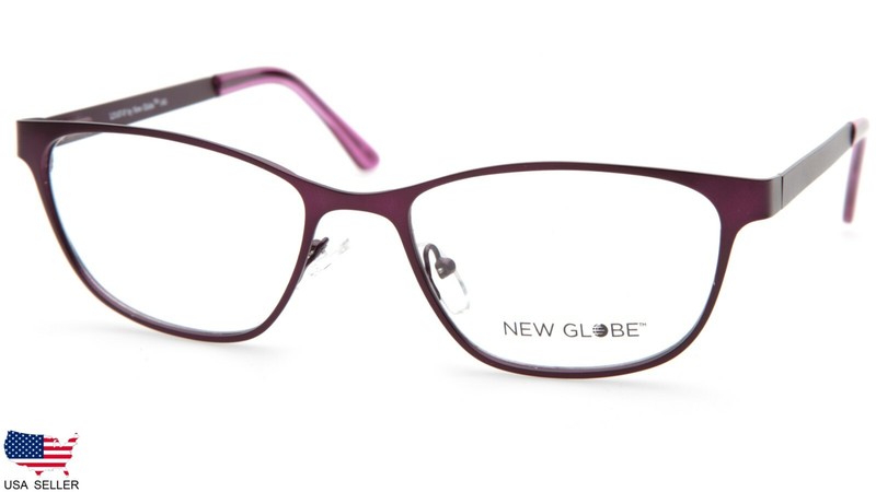NEW GLOBE L5167-P PURPLE EYEGLASSES GLASSES METAL FRAME 55-18-140 B37mm