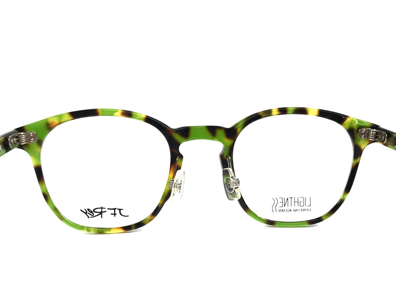 J.F. Rey Eyeglasses Frames JF1424 4090 Demi Green Tortoise Square 48-23-149 gallery
