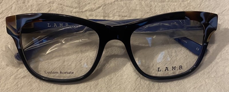 Gwen Stefani Eyeglasses Female L.A.M.B LA035 Navy Blue Optical Frame 53-19-140