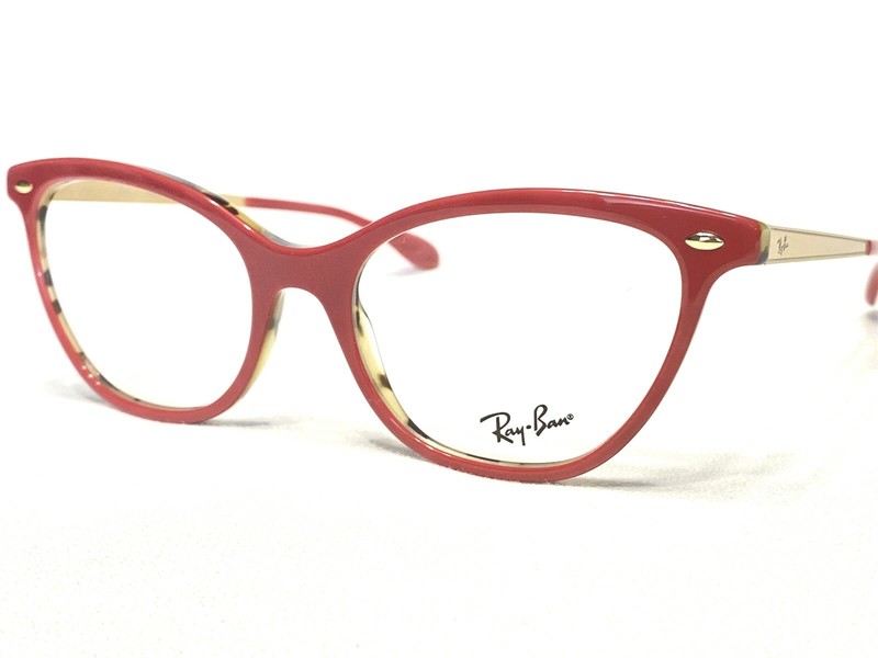 NEW Ray Ban RB5360 5714 Womens Red Tortoise Gold Cat Eyeglasses Frames 54/18~145
