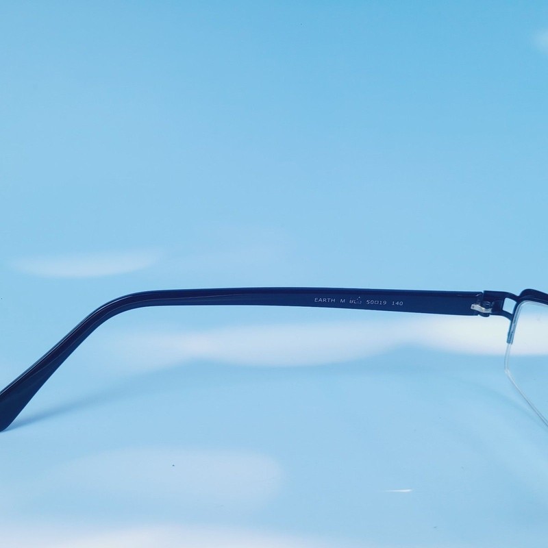 Lido West Korea EARTH M BLACK 50-19 140 Uber eyeglasses half frame eyewear gallery