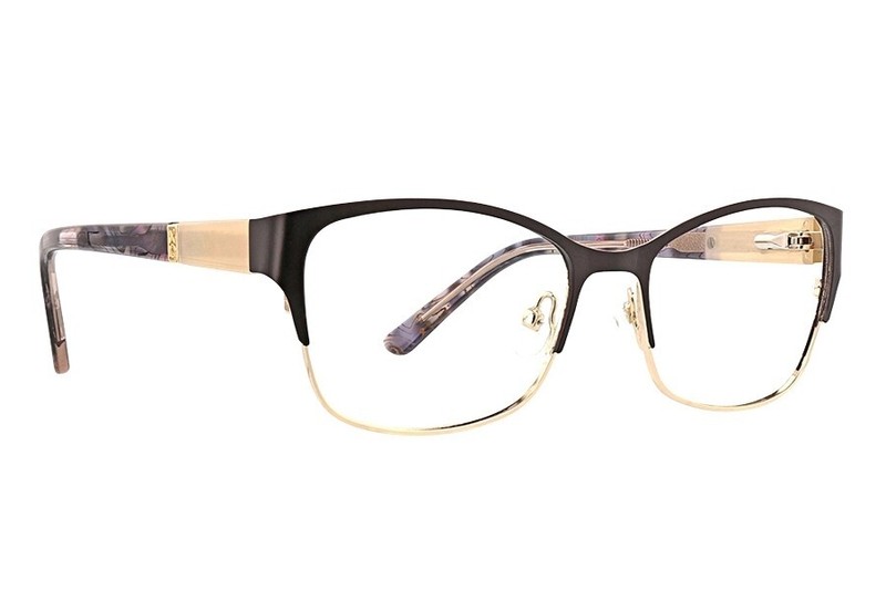 Women's XOXO Tenino Eyeglass Frames 51-16-135 Designer Eyeglasses - Black gallery